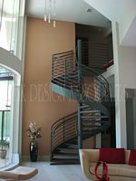 Contemporary Circular Stairway - Interior Design in Houston, Texas