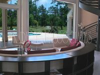 View of Pool from Living Room - Interior Design in Houston, Texas